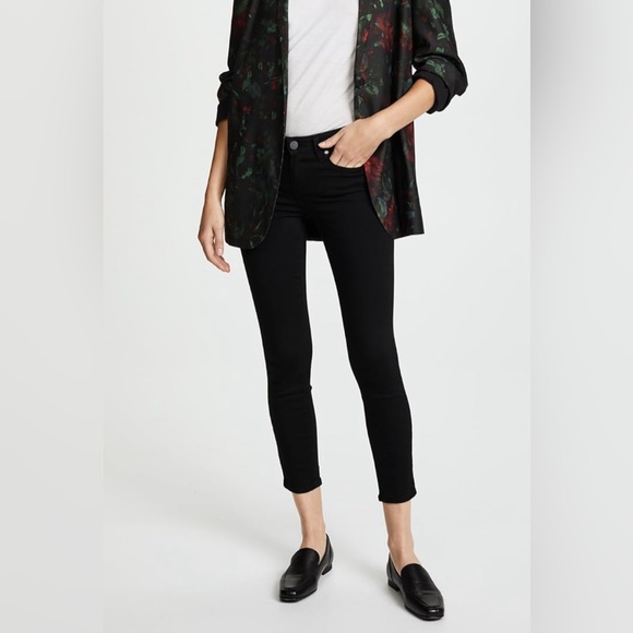 Paige Jeans Black Verdugo Crop 24 - Picture 2 of 9